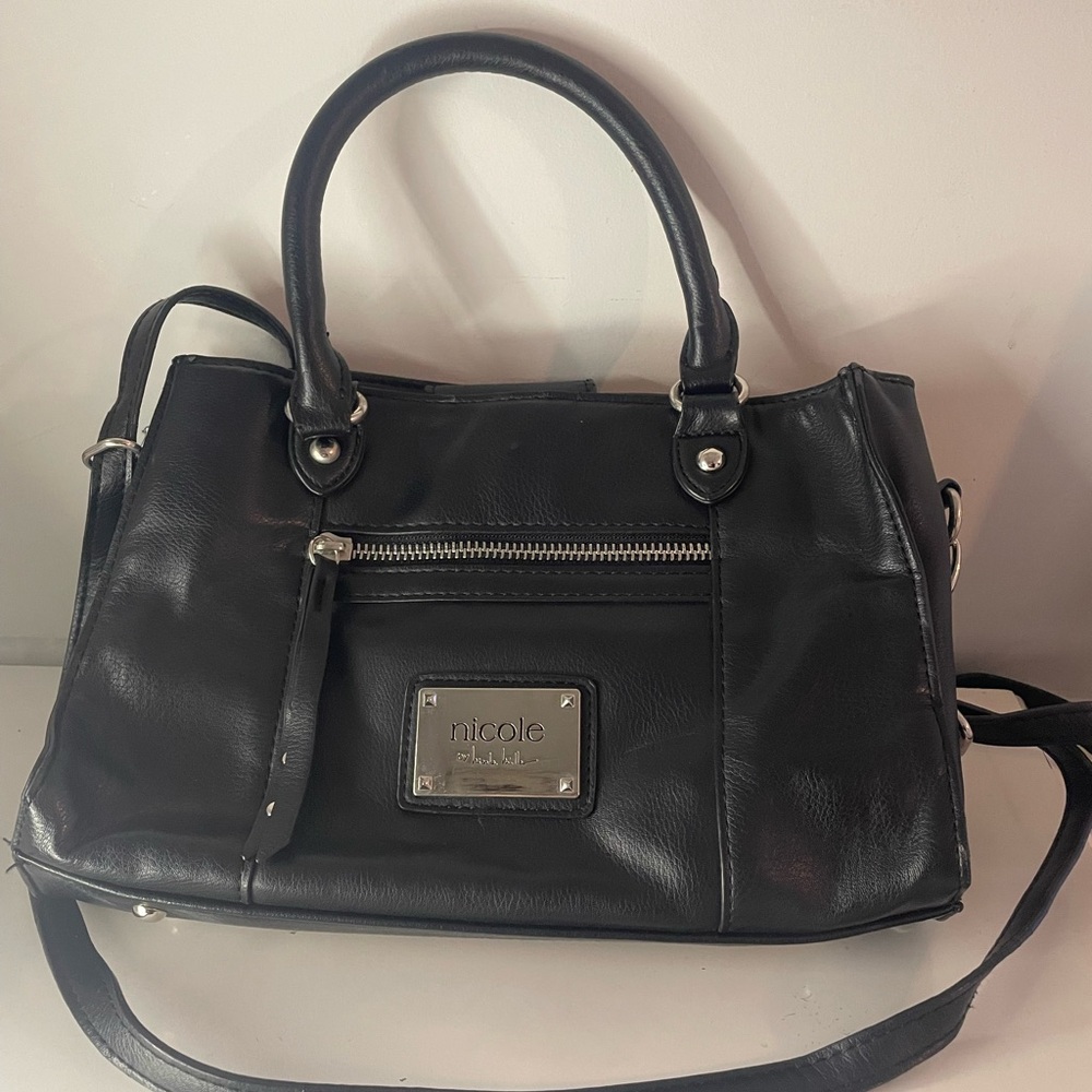 Nicole Miller Black Purse Handbag